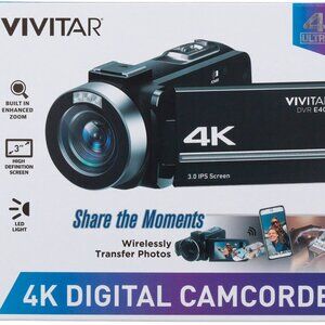 Vivitar DVR4K-BLK Ultra HD Digital camcorder